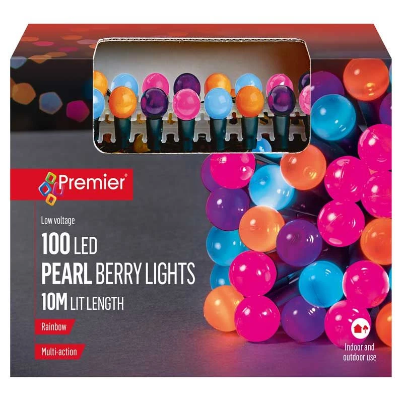 100 LED Pearl Berry Christmas Lights 4 100 LED Pearl Berry Christmas Lights - Image 2