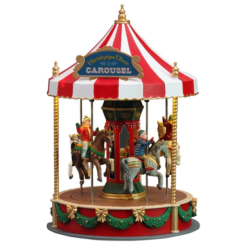 Lemax Christmas Cheer Carousel - Musical Display 3 Lemax Christmas Cheer Carousel - Musical Display