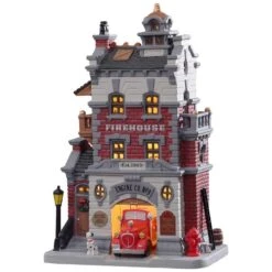 Lemax Engine Company No. 9 - Lighted Building