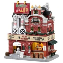 Lemax Derby & Sons Brewing Co. - Lighted Building