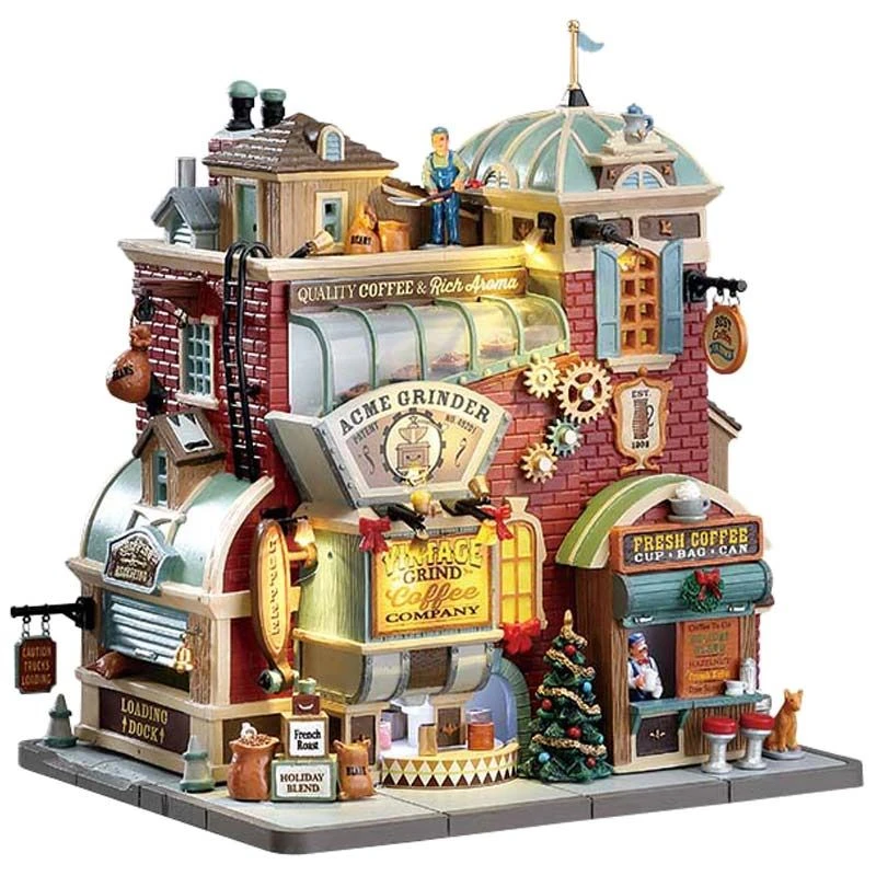 Lemax Vintage Grind Coffee Company - Musical Display 3 Lemax Vintage Grind Coffee Company - Musical Display