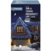 Blue & White LED Snowing Iciclebrights With Timer 2 Blue & White LED Snowing Iciclebrights With Timer -Christmas Decoration Store blue white iciclebrights 240 web