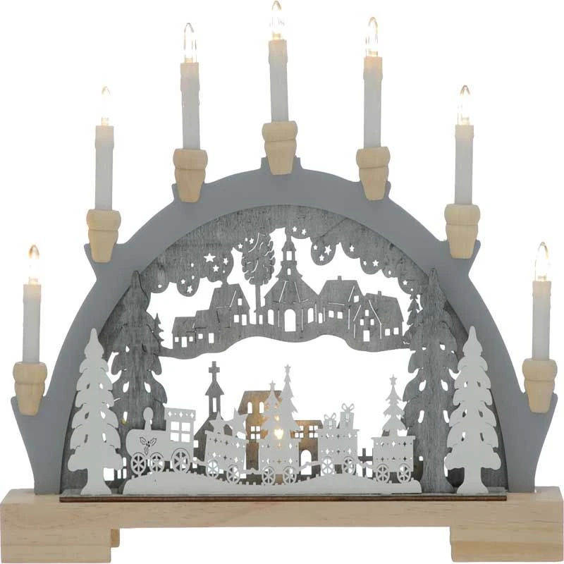 45cm Wooden Train Candlebridge Light Arch 3 45cm Wooden Train Candlebridge Light Arch