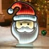 40cm Santa Face Infinity LED Display Light 1 40cm Santa Face Infinity LED Display Light -Christmas Decoration Store christmas santa face infinty light web2
