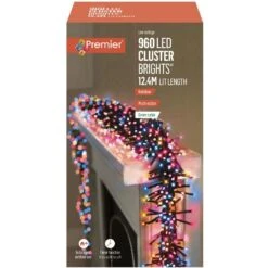 Rainbow Colours LED Clusterbrights With Timer -Christmas Decoration Store clusterbrights rainbowi 960 web