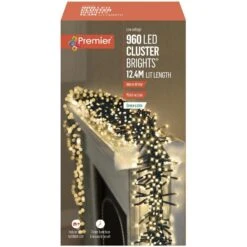 Warm White LED Clusterbrights With Timer -Christmas Decoration Store clusterbrights warm white 960 web