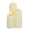 Cream Battery LED Melted Edge Flickabrights Candles With Timer -Christmas Decoration Store flickabrights melted edge 3pc web