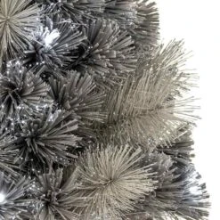Silver Tipped Fir LED Fibre Optic Christmas Tree 6 Silver Tipped Fir LED Fibre Optic Christmas Tree -Christmas Decoration Store fo tree silver tipped ft217073 closeup web