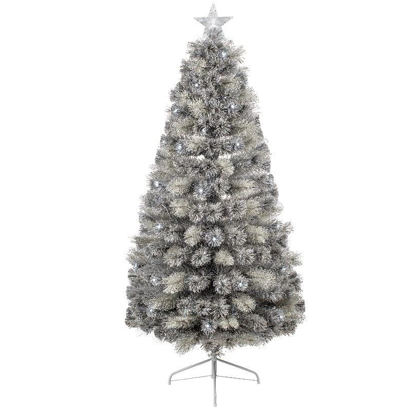 Silver Tipped Fir LED Fibre Optic Christmas Tree 3 Silver Tipped Fir LED Fibre Optic Christmas Tree - Image 2