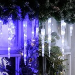 Christmas Decoration Store -Christmas Decoration Store icicle blue white light mix web