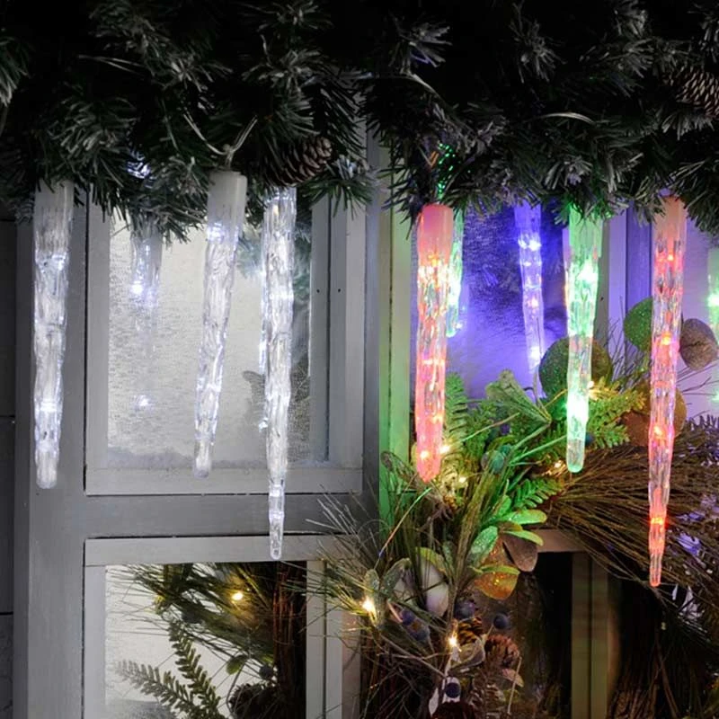 24 Colour Changing Icicle LED Lights On Clear Cable 5 24 Colour Changing Icicle LED Lights On Clear Cable - Image 3