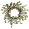 Frosted Green Holly Artificial Wreath