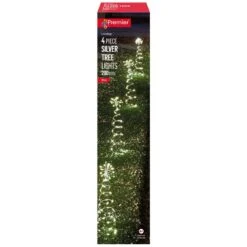 Silver Tree LED Pin Wire Path Lights 30cm