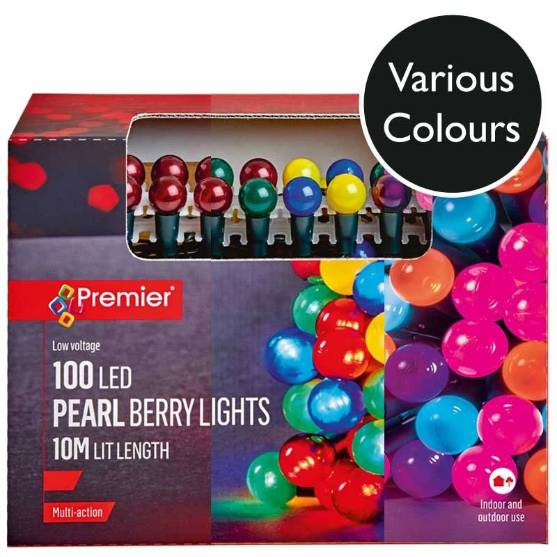 100 LED Pearl Berry Christmas Lights 3 100 LED Pearl Berry Christmas Lights
