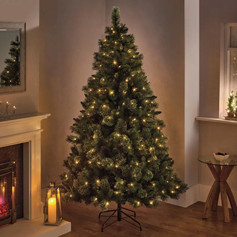Pre-lit Ridgemere Pine Artificial Christmas Tree 4 Pre-lit Ridgemere Pine Artificial Christmas Tree - Image 2