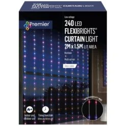 Christmas Decoration Store -Christmas Decoration Store rainbow flexibrights curtain 240l web