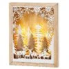 30cm LED Lit Winter Diorama Picture Frame