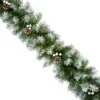 Snow Tipped Artificial Christmas Garland With White Berries & Cones - 2.7m 2 Snow Tipped Artificial Christmas Garland With White Berries & Cones - 2.7m -Christmas Decoration Store snow tips garland white berry and cone tg149292 web