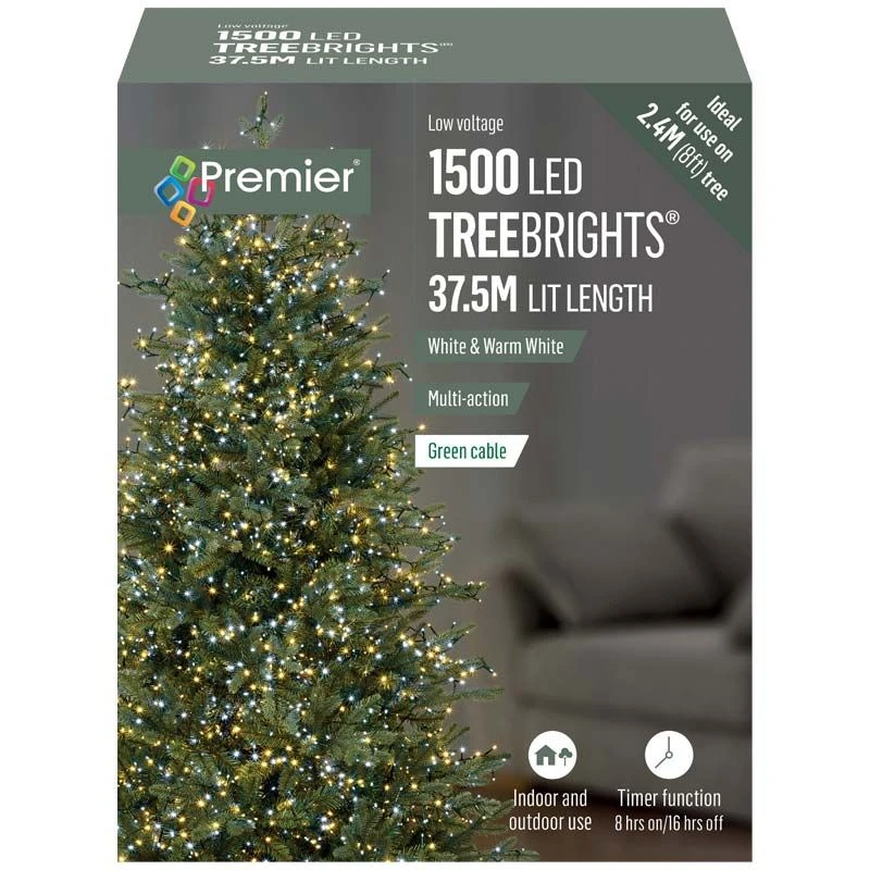 White & Warm White Coloured LED Treebrights With Timer 6 White & Warm White Coloured LED Treebrights With Timer - Image 4