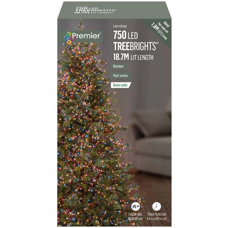 Rainbow Coloured LED Treebrights With Timer 4 Rainbow Coloured LED Treebrights With Timer - Image 2