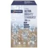 White LED Starburst Ultrabrights On Silver Wire With Timer -Christmas Decoration Store ultrabrights starburst 200 white web