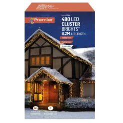 Vintage Gold LED Clusterbrights With Timer