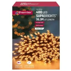 Vintage Gold LED Supabrights With Timer -Christmas Decoration Store vintage gold 480 web 1