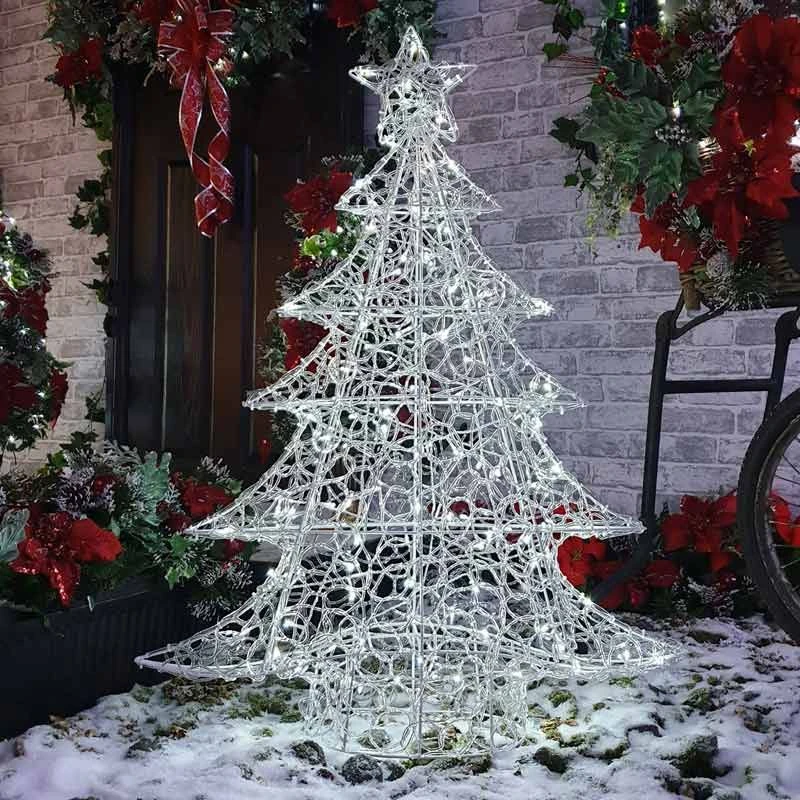Premier White Lit Soft Acrylic Christmas Tree 1m 4 Premier White Lit Soft Acrylic Christmas Tree 1m - Image 2
